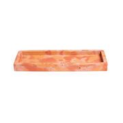 Concrete rectangular marble tray
